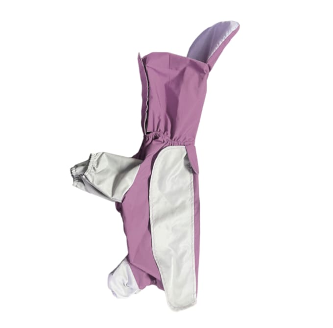 Furrfab Purple Raincoat for Dogs-Windproof & Waterproof