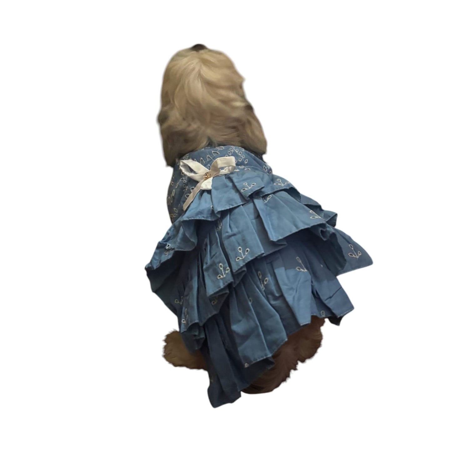 Furrfab Elegant Blue Pet Frock