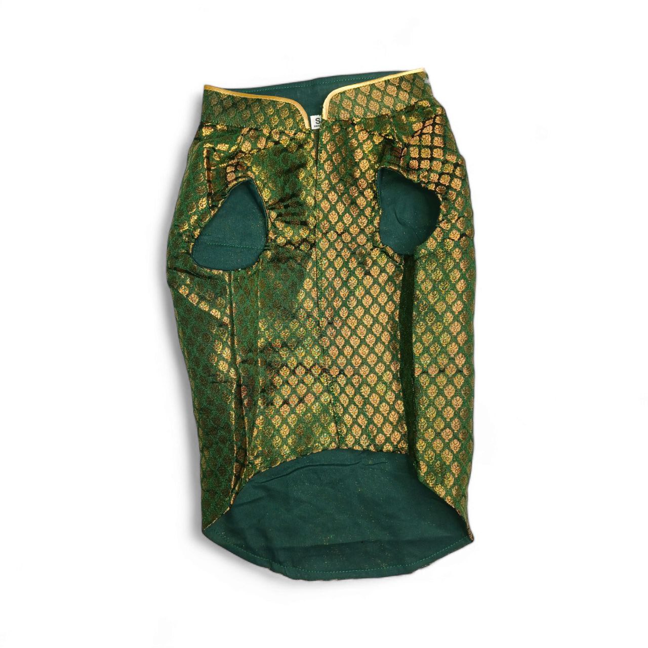 Furrfab Green Dog Sherwani