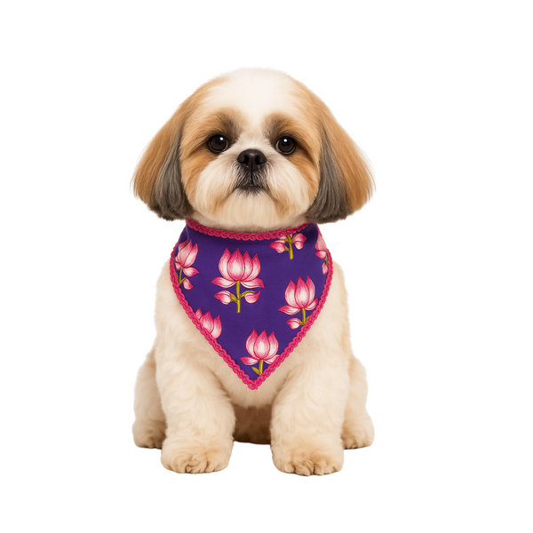 Furrfab Kamal Print Purple Bandhana for Dogs & Cats Ingredients