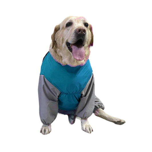 Furrfab  Blue Full Sleeve Dog Raincoat Sky Blue