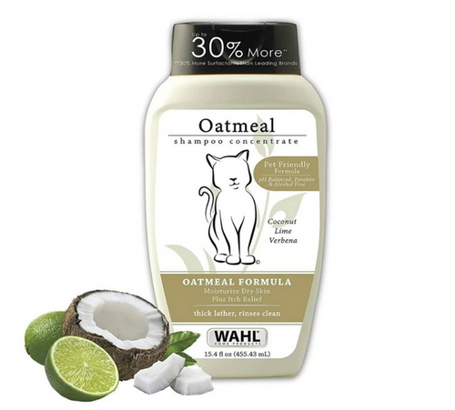 Wahl Oatmeal Shampoo for Cats, 15.4 oz