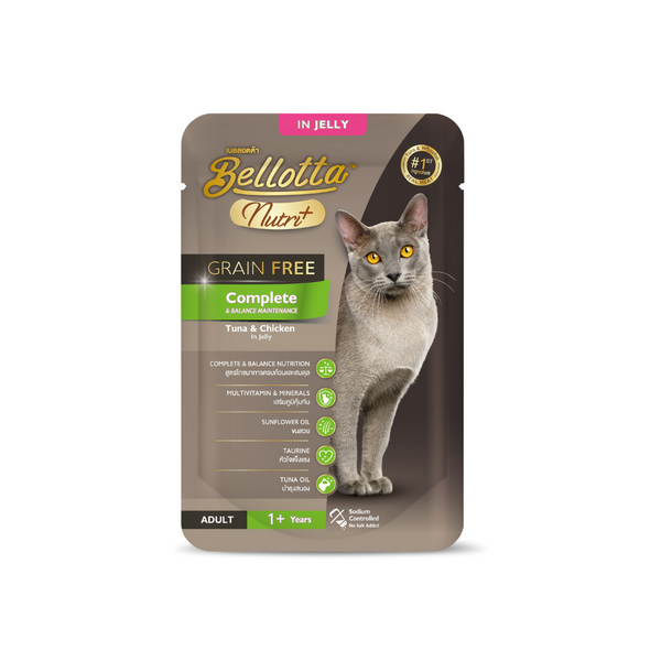 Bellotta Nutriplus Grain Free Pouch Complete Balanced Nutrition 65g (Pack of 12) Ingredients