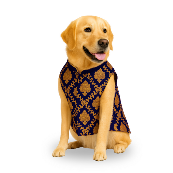 Furrfab Royal Blue Color Sherwani for Dogs Ingredients
