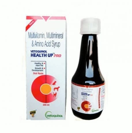 Vetoquinol Health Up Pro Syrup Supplement for Pets 200 ml (Pack of 2)