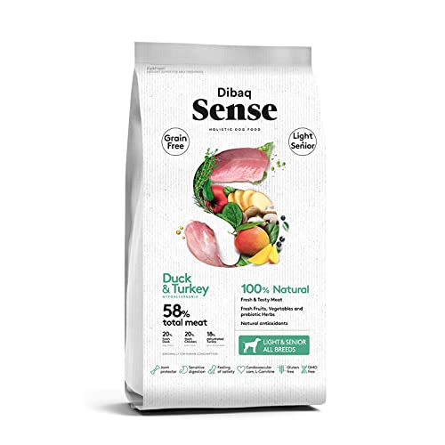 Dibaq Sense Light and Senior All Breed Duck and Turkey 58% Total Meat Dog Food