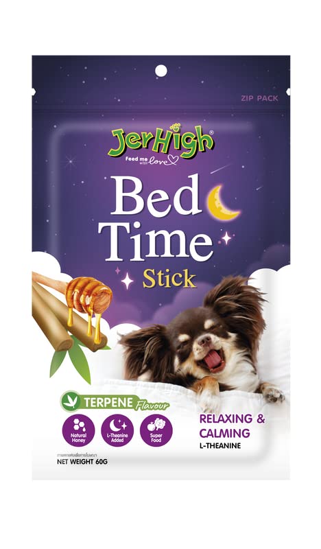 Jerhigh Dog Treat for Relaxing & Calming - Bed Time Stick (Pack of 6)
