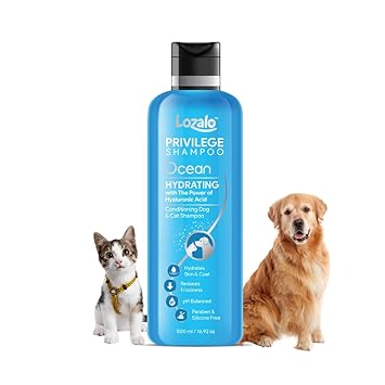 Lozalo Privilege Ocean Hydrating Pet Conditioning Shampoo- 500 ml for Dogs & Cats