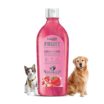 Lozalo Strawberry Fruit Pet Shampoo 200 ml for Dogs & Cats Ingredients