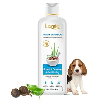 Lozalo Botanical Gentle Conditioning Puppy Shampoo-500 ml, for Sensitive Puppy Skin Ingredients