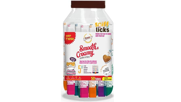 Gnawlers Cat Smoothy Creamy Treat Big Jar - 50 Tubes Ingredients