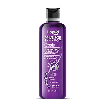 Lozalo Privilege Oasis Hydrating Pet Conditioning Shampoo- 250 ml for Dogs & Cats (Pack of 2) Ingredients