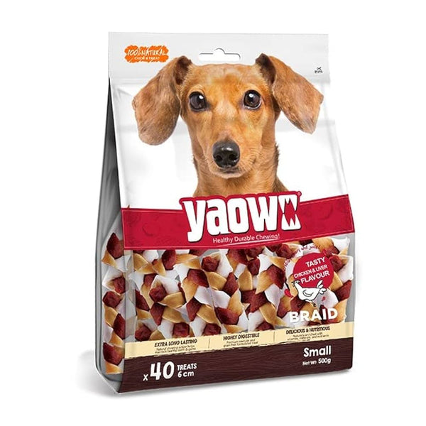 Gnawlers Yaowo Braid Chicken and Liver 500g Dog Treats (5") Ingredients