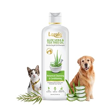 Lozalo Aloe Vera & Tea Tree Oil Shampoo, 250ml for Dogs & Cat Ingredients