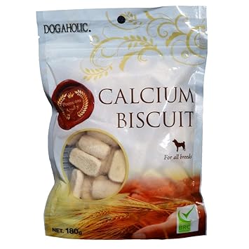Dogaholic Calcium Biscuit Dog Treats, 180g Ingredients