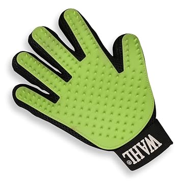 Wahl Pet Grooming Glove, Black & Blue, Medium