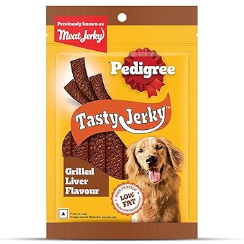 PEDIGREE MEAT JERKY Grilled Liver Adult Dog Treat, 80g