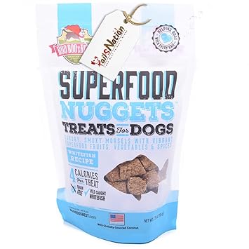 SuperFood Nuggets Treats for Dogs - Whitefish Recipe, 106g