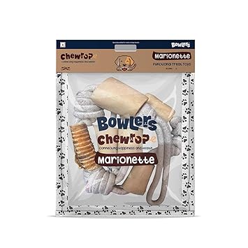 Bowlers Dog Treats Chewrope Marionette| for Giant Breeds, 620g