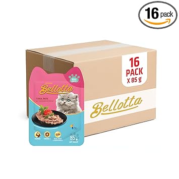 Bellotta Wet Food for Cats and Kittens, Tuna Pate Kitten Pouch 85g, (Pack of 16) Ingredients
