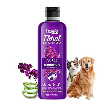 Lozalo Floral Orchid Aromatherapy Pet Conditioning Shampoo- 500 ml for Dogs & Cats Ingredients