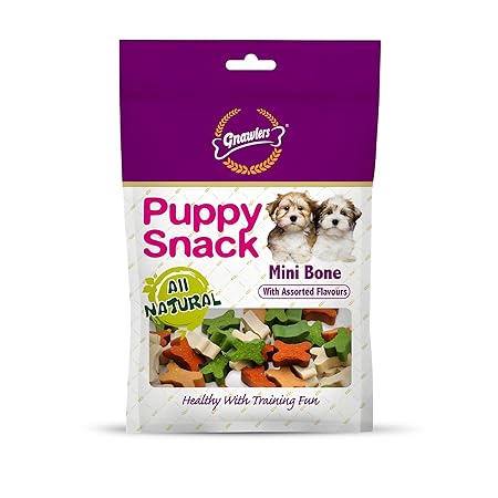 Gnawlers Wang Wang Minii Bone Puppy Snack, 250g