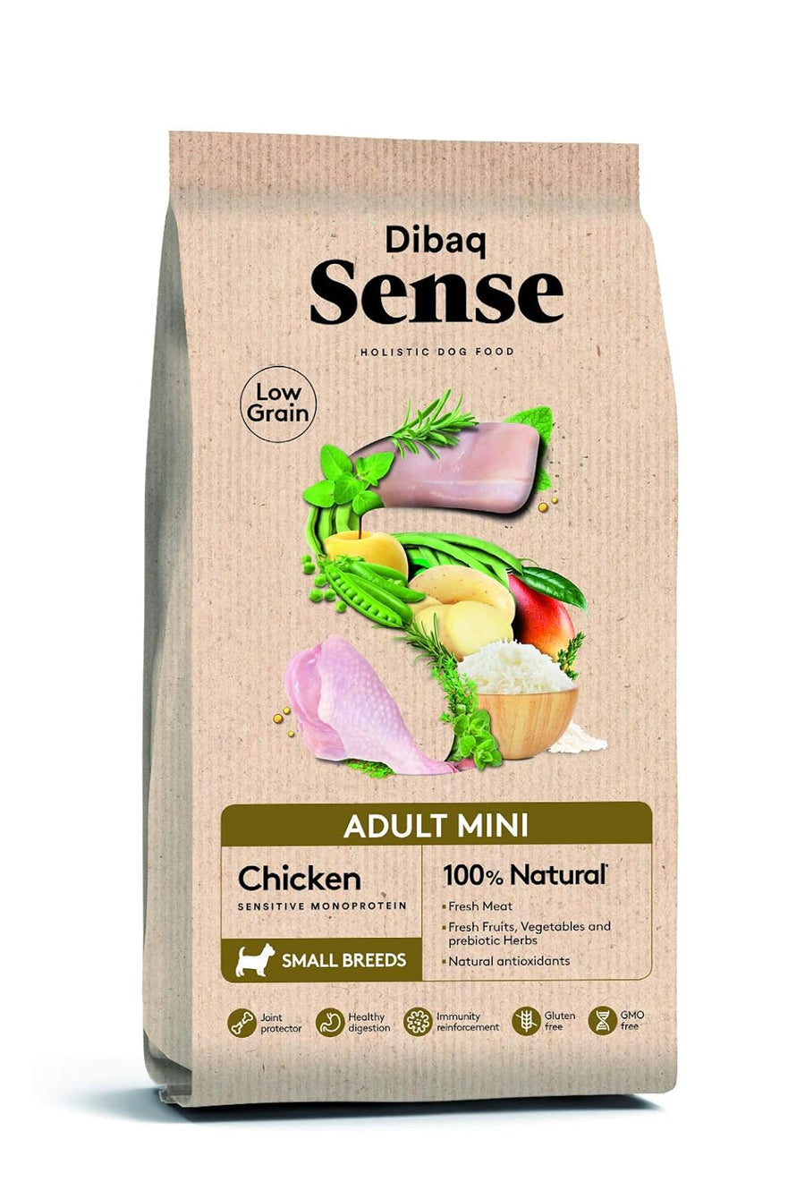 Dibaq Sense Adult Mini Low Grain Chicken Dog Food, 2kg