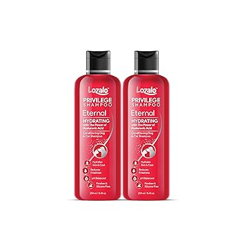 Lozalo Privilege Eternal Hydrating Pet Conditioning Shampoo- 250 ml for Dogs & Cats (Pack of 2)