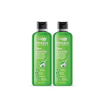 Lozalo Privilege Dew Hydrating Pet Conditioning Shampoo- 250 ml for Dogs & Cats (Pack of 2) Ingredients