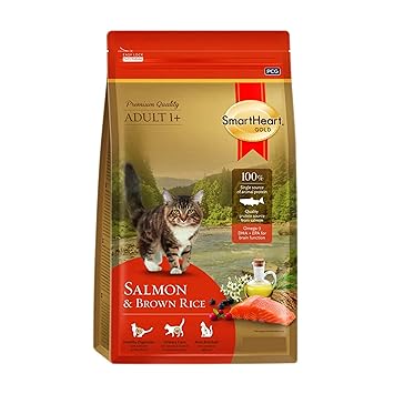 Smart Heart Gold Salmon & Brown Rice Adult Dry Cat Food Ingredients