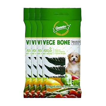 Gnawlers Dog Treat Vege Bone 7 in 1, 60g (Pack of 3)