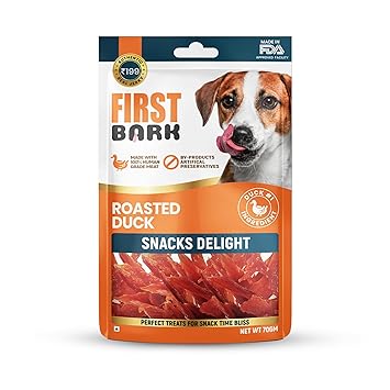 First Bark Roasted Duck Snack Delight Jerky, 70g