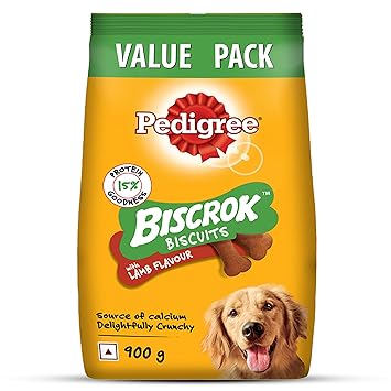 PEDIGREE BISCROK Biscuits in Lamb Flavour, Dog Treat
