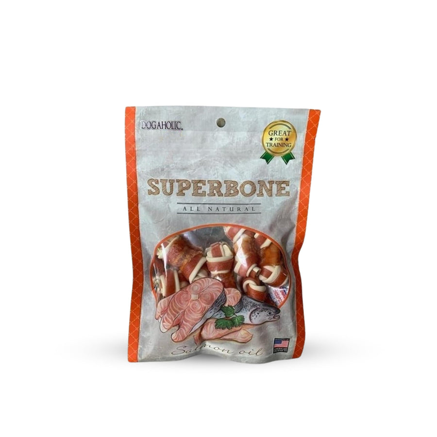 Superbone Knotted Salmon Oil Dog Treats (7 IN 1)