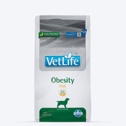 Farmina Vet Life Obesity Fish Natural Diet - Dry Dog Food, 2 Kg