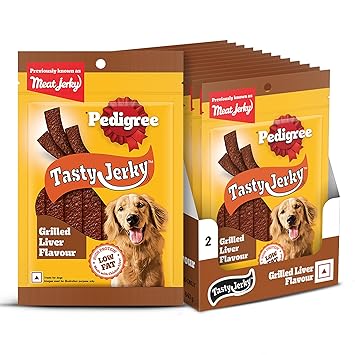 PEDIGREE MEAT JERKY Grilled Liver Adult Dog Treat, 80g (Pack of 12) Ingredients