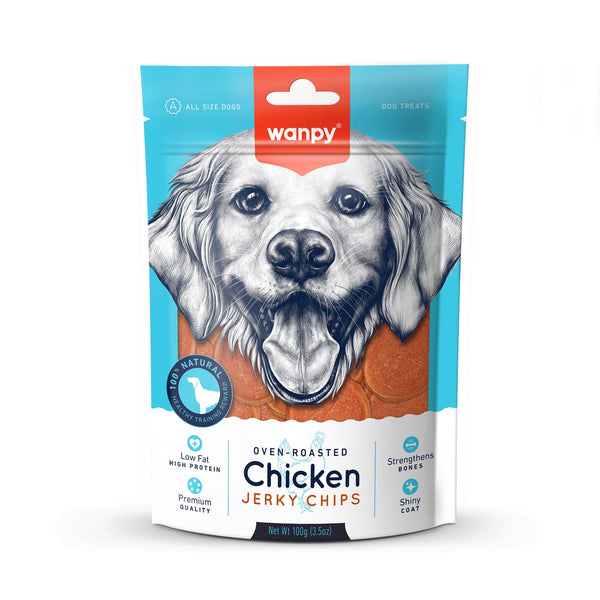 Wanpy Natural Dog Treat | Chicken Jerky Chips 100Gm (Pack of 2) Ingredients