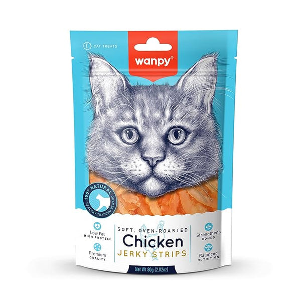 Wampy Cat Treat | Chicken Jerky Strips 80g (Pack of 2) Ingredients