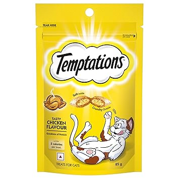 Temptations Crunchy Cat Treats, Tasty Chicken Flavour, 85 g Ingredients