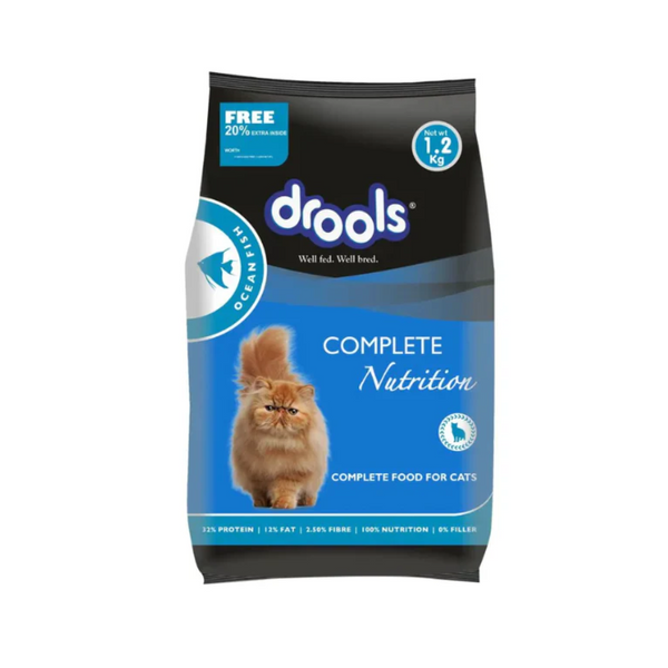 Drools Adult Dry Cat Food Ocean Fish 1.2kg Pack Ingredients