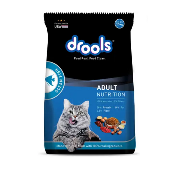 Drools Adult Dry Cat Food Ocean Fish 20 kg Pack Ingredients