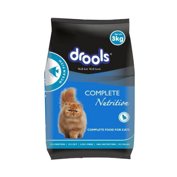 Drools Adult Dry Cat Food Ocean Fish 3kg Pack Ingredients
