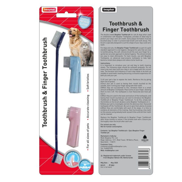 Beaphar Toothbrush & Finger Toothbrush – Complete Oral Care for Dogs & Cats Ingredients