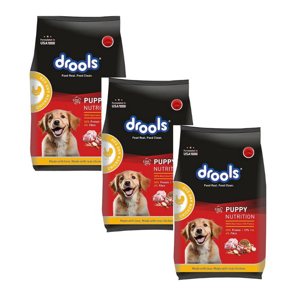 Drools Puppy Dry Dog Food, Chicken and Egg Flavor 400 gm (Pack of 3) Ingredients