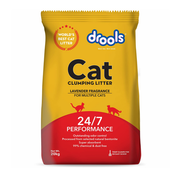 Drools Cat Litter (For multiple cats), Lavender Flavor 20 kg Pack Ingredients