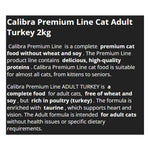 Calibra Premium Line Adult Rich in Turkey Dry Cat Food 2kg Photo 2