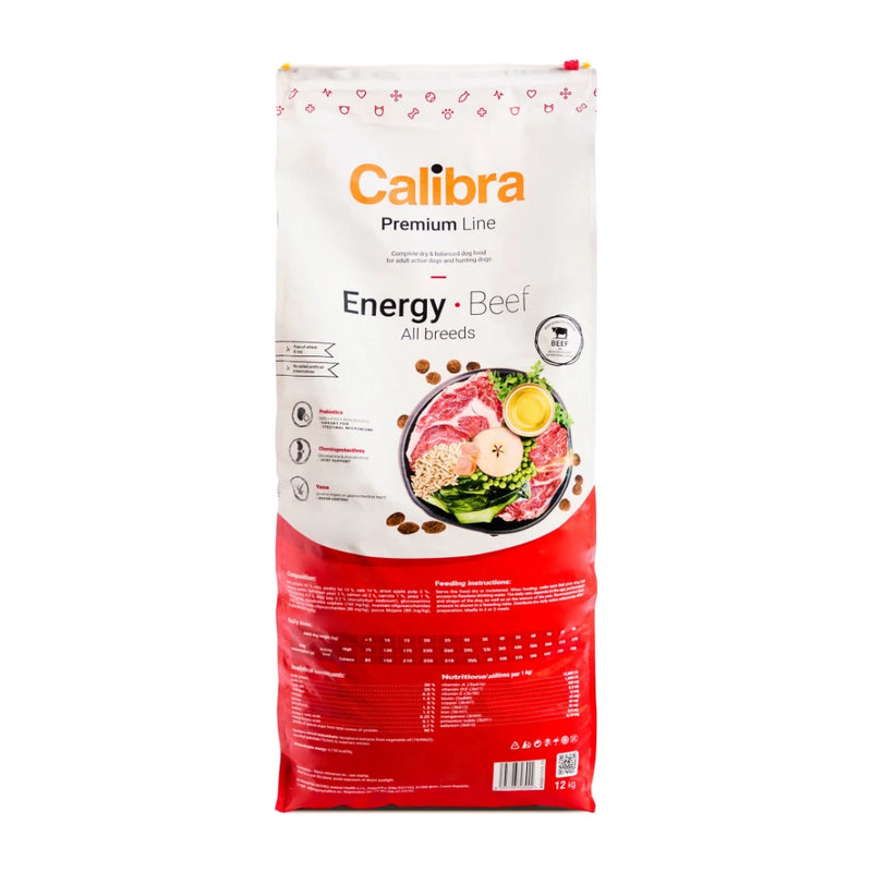 Calibra Premium Line Energy Beef Dry Dog Food 3kg - Image 1