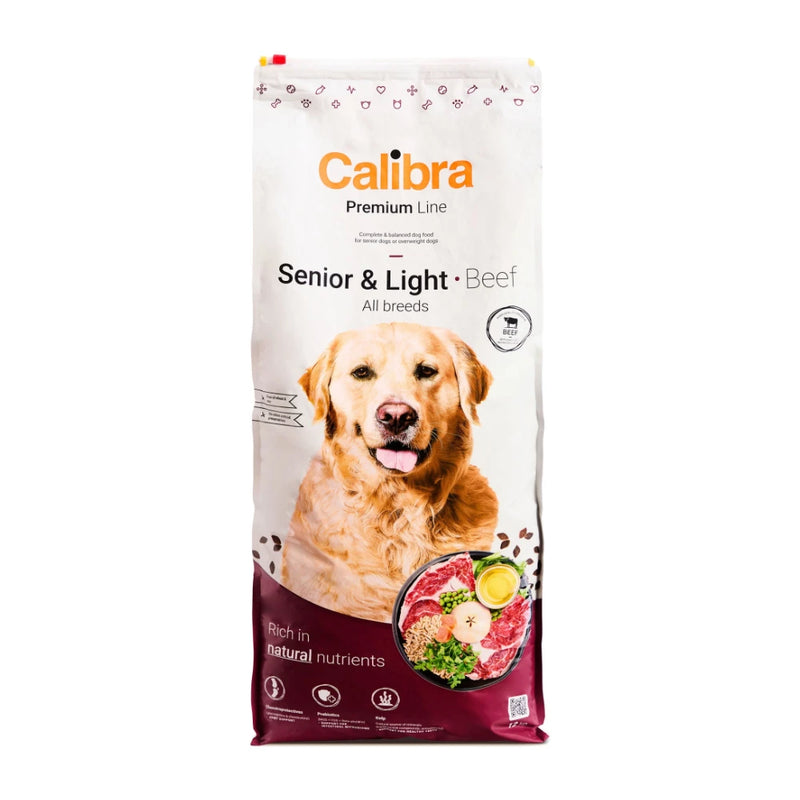 Calibra Premium Line Senior & Light Beef Dry Dog Food 3kg - Image 1