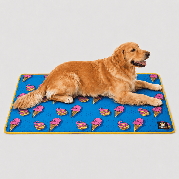 Furrfab Ice-Cream Print Blue Pet Mat for Dog & Cat Ingredients