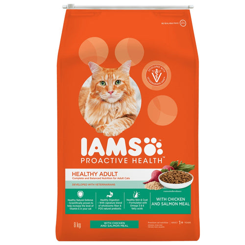 IAMS Proactive Healthy Adult Cat Food With Chicken & Salmon